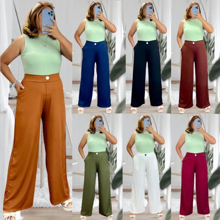 Taytay.PH CORDUROY WIDE LEG PANTS PLUS SIZES XL-4XL