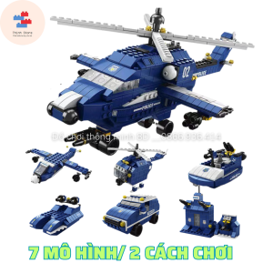 Mô hình lego trực thăng quân sự lego trực thăng cảnh sát - Đồ chơi thông minh đồ chơi giáo dục cho trẻ từ 6 tuổi
