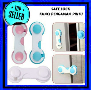 ( Dapat 2 ) Kunci Pengaman Serbaguna - Pengait Pintu Lemari Laci Kulkas Baby Safety Gembok Pintu