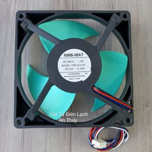 QUẠT TỦ LẠNH MISUBISHI- SHARP 12V 4 DÂY CÁNH XANH - QUẠT TẢN NHIỆT MISUBISHI SHARP