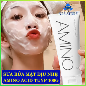 [DỊU NHẸ] Sữa Rửa Mặt AMINO ACID HUNMUI Tuýp 100gram Tạo Bọt Siêu Mịn Dịu Nhẹ Làn Da Làm Sạch Da Mặt Dưỡng Ẩm Sáng Da