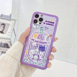 Casing Vivo T1 5G Y21 Y21A Y21E Y21S Y21T Y33S Y33T Y55 5G Y75 5G  Case Summer Rabbit Transparant Premium With pelindung kamera