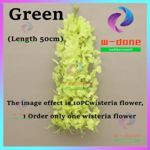 【Ready stock】10PCS-Rtificial Silk Wisteria Flower Vines Hanging Rattan Flowers Wedding Home Decor