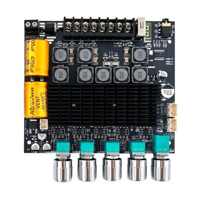 DIYsound ZK TB22 เครื่องขยายเสียง Bluetooth 2.2CH บอร์ดแอมป์ DIY 75W×2+145W×2 DC 12-24V รองรับ USB AUX และลำโพงซับวูฟเฟอร์คู่