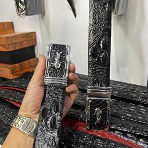 Thắt lưng cá sấu gù gai ngầu cho nam