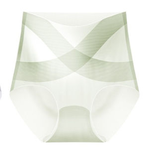 【OFFICIAL】Veimia Silk Seamless Underwear Ultra-thin Crossover High-waisted Shaping Briefs Seamless Ice Silk Breathable Panties