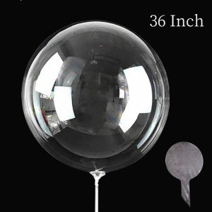10/24/36 inches Pre Stretched Bobo Balloon Big Stuffing Transparent Bubble Balloon Wedding Birthday Party Decor