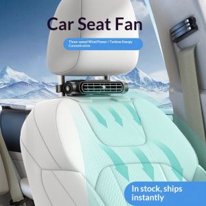 Calcenubes ghế sau xe hơi fan với USB điện mạnh mẽ luồng không khí kép Turbo làm mát thông gió cho ghế sau Comfort
