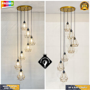 Lampu Gantung Hias inimalis Retro Clasic 7 in 1