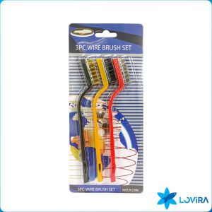 LoviRa Stainless Steel Wire Brush Tooth Brushes Rust Scrub Remove Cleaning Tools 3pcs/set