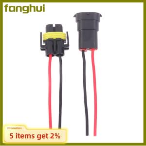 fanghui Foglight Head Light Bulb Lamp 1 2PCS H8 H9 H11 Male To Female Socket Plug Adapter Connector Cable Wiring Harness