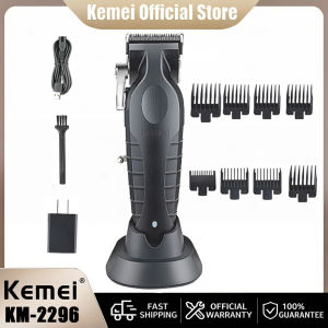 Kemei Usb Rechargeable Hair Clipper for Men Electric Body Groin Km-2296 2500mah Lithium Hair Trimmer for Men