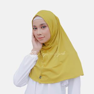 Koyu Hijab Olivia instant pendek (Pilih Warna)