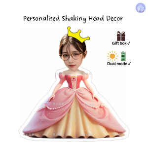 Personalised shaking head decor (Princess Sakura) with gift box for car office and home