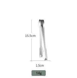 Stainless steel ice clip sugar cube stainless steel ice clip lemon tweezers food bread barbecue meat fruit