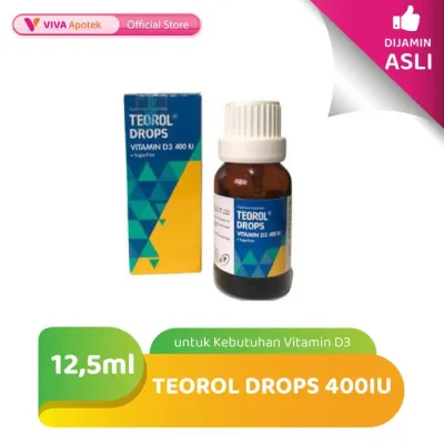 Teorol Drops 400IU untuk Kebutuhan Vitamin D3 (12.5 ml)