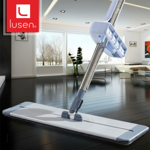 Cây Lau nhà tự vắt thông minh Lusen KN40 bàn lau chất liệu hợp kim nhôm cao cấp chổi xoay 360 độ