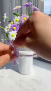 Purple Daisies Fuzzy Wire DIY Kit Chenille Stem Handmade Flower Craft Set