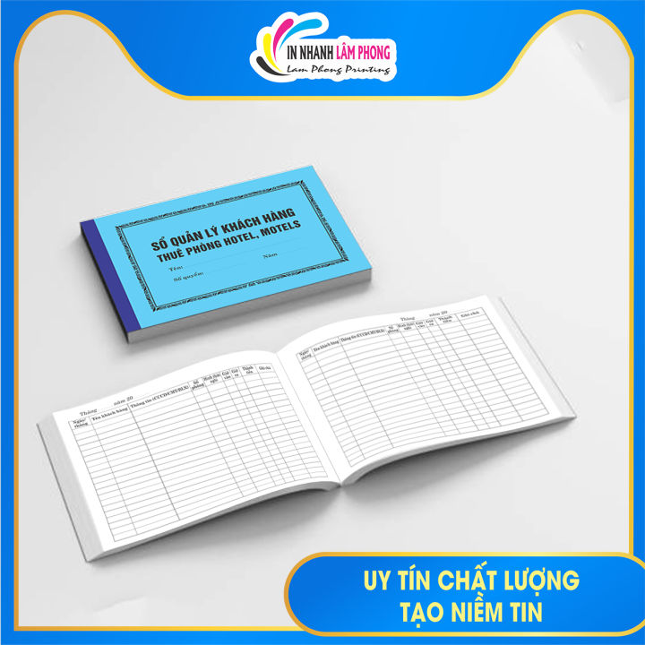 Sổ theo dõi quản lý khách thuê nhà nghỉ, hotel, khách sạn | Lazada.vn