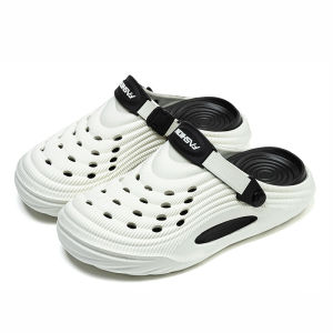 Clog Shoes Garden Shoes MenS Summer Outdoor Half-Closed Toe Slippers WomenS Thick-Soled Sandals CoupleS Non-Slip Beach Shoes