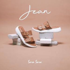 SaraSara Jean Sandal Selop Wanita Sendal Slop Casual Cewek Model Ban Dua Size 36-40