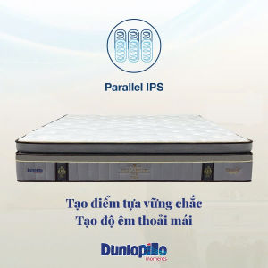 Nệm lò xo túi song song  Dunlopillo Elizabeth nâng tầm thẩm mỹ sang trọng cho phòng ngủ - Độ cao 34cm
