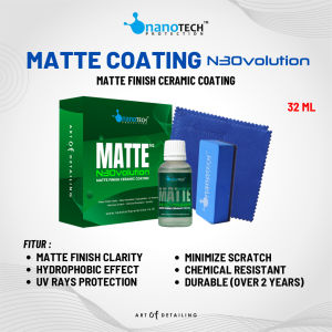 MATTE CERAMIC COATING N3Ovolution - nanoTECH PROTECTION - NANO CERAMIC COATING MOBIL MOTOR CAT DOFF - COATING PPF MATTE - COATING WRAPPING SKOTLET MATTE - 9H 9H+ 10H