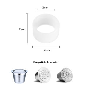 【i Cafilas】[QT03] Coffee Tool Accessories  Easy Operation Tamper PP Food Grade Material 8pcs Plastic Stencil Decoration Cupcake Template Mold Lifelike Cappuccino Latte Stencil for Nespresso Vertuoline Illy Caffitaly Coffee Capsule