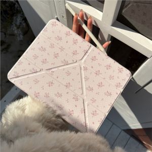 INS Flower Tablet Case For iPad Pro 11 M2 M3 M4 M5 A16 2025 Air4 5 6 7 12.9/13/9.7/10.2/10.5/9.7in 5th 6th 7/8/9 10th 11th Cover2026