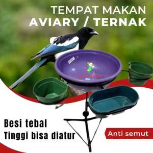 Tempat Pakan Ternak Burung Murai Ternak Anti Semut Tinggi Bisa Diatur