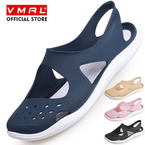 VMAL Phong cách Hàn Quốc Xăng đan đế bệt cho Phụ nữ dép Xăng đan nữ giày dẻo giày làm vườn bãi biển rỗng dép giày sục màu kẹo dép đi biển chống nước Dép cỡ 36-40