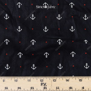 ผ้าคอตต้อน 100% ลายสมอและดาวเล็ก หน้ากว้าง 44 นิ้ว ผ้าเมตร ผ้าหลา