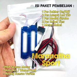 PAKET LAMPU KOLONG SUPER LENGKAP + Modul Relay Kedip Saklar On Off 12Volt PAKET LENGKAP Blitz Kedip Universal Semua Motor