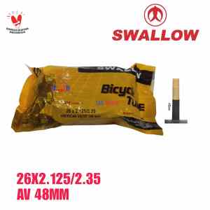 BAN DALAM SEPEDA 26 X 2.125 2.20 2.30 2.35 2.40 AV 35MM 48MM SEPEDA MTB 26X2.20 26X2.30 26X2.40 UNITED SWALLOW 26 X 2125 220 230 235 240