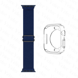 Nylon Strap and TPU Case for Apple Watch Ultra 3/2/1 Series 11/10/9/8/7/SE3/SE2/SE/6/5/4 iWatch 49mm 46mm 45mm 44mm 42mm 41mm 40mm Accessories