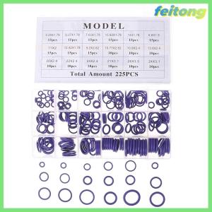 【feitong】🚕🚕【HOT SALE】 225pcs con dấu O-ring R134a Xe Điều hòa không khí cao su máy giặt loại hộp Set