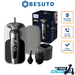 Máy Cạo Râu PHILIPS SERIES 9000 SP9885/35 Máy Cạo Râu Không Dây Máy Cạo Râu Mini Dễ Dàng Tháo Rời Vệ Sinh Chất Liệu Thép Không Gỉ Made In Netherlands BH 12 Tháng