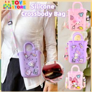 Allieuka Silicone sling bag beach tote crossbody purse quick dry washable drainage lightweight kids girls sulit budol