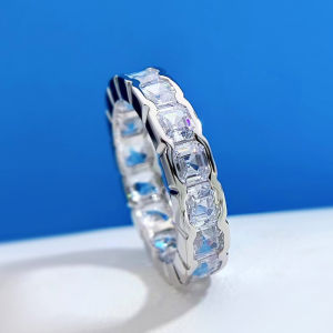 Real 925 Sterling Silver Women's Eternity Ring: An Elegant Gift for Special Occasions
