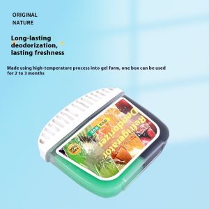 KS กล่องที่ดับกลิ่นตู้เย็นพร้อมชาโพลีฟีนและถ่านกัมมันต์สำหรับกลิ่นสด