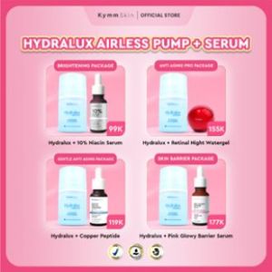 [2pcs] KYMM SKIN Hydralux Moisturizer [Pump] + Serum Bundle | Moisturizer Pelembab Skin Barrier