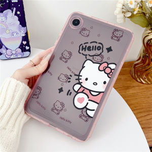 เคสสีน้ำเงิน Kuromi สำหรับซัมซุงกาแล็กซีแท็บ A7 A9 A9 A8 + S6 Lite S9FE S9 S10FE 5G SM-T225 X110 P610 X210 X710 X510 X520 10.4 10.5นิ้วแท็บเล็ตน่ารักฝาหลัง TPU อ่อนลายการ์ตูนสำหรับเด็ก