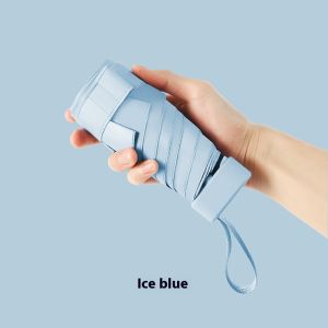 KS ร่มแคปซูลขนาดเล็กร่มร่มแบบพับร่มแดดออกและฝนตกอุปกรณ์ป้องกันแสงแดดคุณภาพสูง