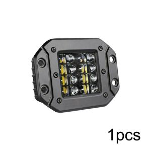 Super bright 5inch 48W 6000K Flush Mount LED Work Light Bar for Car Truck Offroad Boat 4WD Atv Spot Beam LED Pods Driving Fog Light 12V 24V Modified roof light Headlamp OSRAM LED Chip Bulb