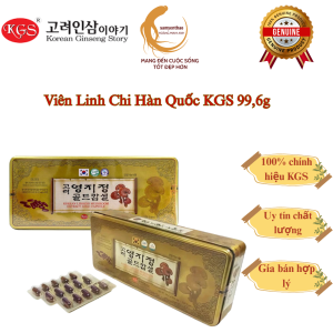 Viên Linh Chi Hàn Quốc KGS (830mg x 120 viên)-Thải độc gan tăng cường sức khỏe giảm mỡ máu