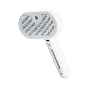 ER52858 Water Tank Cat Spray Brush USB Charging Humidifying Cat Massage Comb Cat Steamy Spray Pet Hair Removal Comb Shedding
