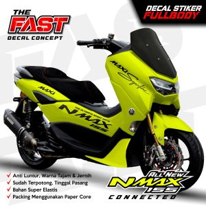 BISA COD Decal Sticker Yamaha Nmax 155 New Fullbody Maxi Signature Decal stiker nmax new / stiker nmax full body design Maxi Signature Decal Nmax 155 New Connected Full Body Stiker Sticker Motor Yamaha Modif Variasi Aksesoris Dekal Nmax Maxi Signature