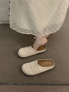 Thick-soled Bohemian Women Wear Spring and Summer Vacation Slippers with A Toe Toe and A Half-slipper