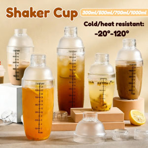 High Quality Acrylic Milk Tea Shaker Cocktail Juice Shaker Bottle Blender Juice Mixer Bar Supplies