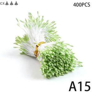 CX🎄💓💥 400 cái nhị hoa mini Hoa Ngọc Trai nhân tạo nhụy hoa hai đầu tự làm hoa thủ công cho trang trí đám cưới